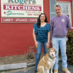 Jim and Courtney at the office - Rogers Kitchens