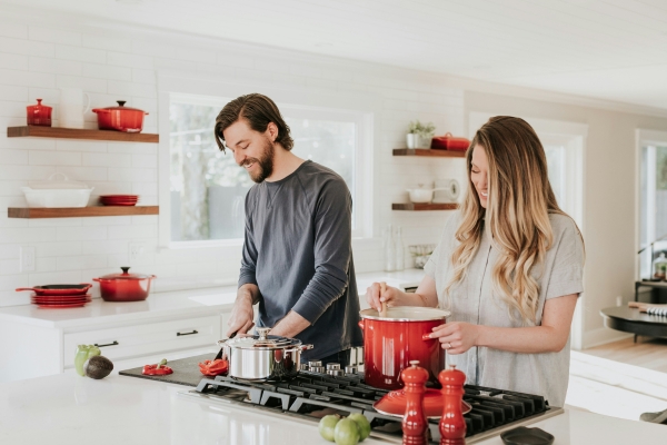 Husband and Wife in the kitchen - Home Remodeling - Rogers Kitchens